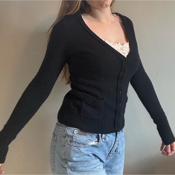 dELIA*s Black 90s y2k Women's Button Up Cardigan - Picture 6 of 6